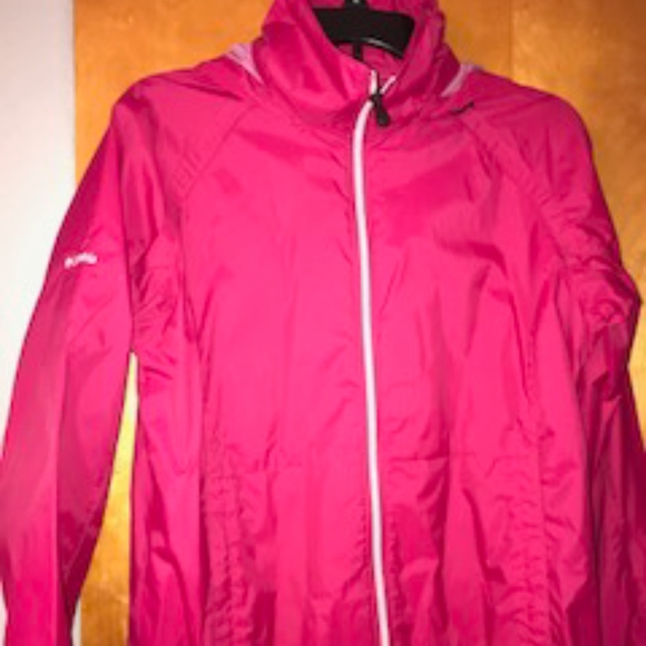 columbia pink rain jacket